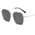 Basic Classic Style Geometric Ac Polygon Full Frame Men's Sunglasses