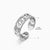 Basic Classic Style Geometric Leaf Stainless Steel Plating Open Rings