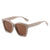 Basic Color Block Pc Square Full Frame Women's Sunglasses