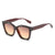 Basic Color Block Pc Square Full Frame Women's Sunglasses