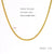 Basic Geometric Stainless Steel Plating 18k Gold Plated Necklace