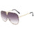 Basic Gradient Color Pc Square Frameless Women's Sunglasses