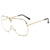 Basic Gradient Color Pc Square Frameless Women's Sunglasses