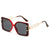 Basic Hawaiian Modern Style Square Pc Square Full Frame Women's Sunglasses