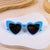 Basic Heart Shape Ac Special-shaped Mirror Full Frame Kids Sunglasses