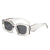 Basic Lady Fashion Ac Square Quadrilateral Full Frame Women's Sunglasses