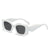 Basic Lady Fashion Ac Square Quadrilateral Full Frame Women's Sunglasses