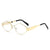 Basic Lady Geometric Ac Polygon Full Frame Glasses