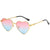 Basic Lady Heart Shape Ac Special-shaped Mirror Full Frame Women's Sunglasses