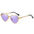 Basic Lady Heart Shape Ac Special-shaped Mirror Full Frame Women's Sunglasses