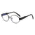 Basic Lady Simple Style Geometric Ac Oval Frame Full Frame Glasses