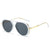 Basic Lady Simple Style Geometric Ac Round Frame Full Frame Women's Sunglasses