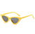 Basic Lady Simple Style Solid Color Pc Cat Eye Full Frame Women's Sunglasses