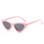 Basic Lady Simple Style Solid Color Pc Cat Eye Full Frame Women's Sunglasses