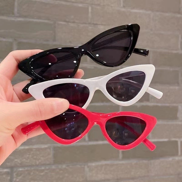 Basic Lady Simple Style Solid Color Pc Cat Eye Full Frame Women's Sunglasses