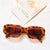 Basic Leopard Pc Butterfly Frame Full Frame Women's Sunglasses