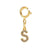 Basic Letter Stainless Steel Copper Zircon Pendant Necklace In Bulk