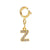 Basic Letter Stainless Steel Copper Zircon Pendant Necklace In Bulk