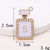 Basic Perfume Bottle Metal Plating Inlay Artificial Gemstones Artificial Pearls Jewelry Accessories