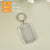 Basic Rectangle Arylic Metal Unisex Bag Pendant Keychain