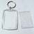 Basic Rectangle Arylic Metal Unisex Bag Pendant Keychain