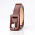 Basic Rectangle Pu Leather Iron Women'S Leather Belts