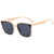 Basic Retro Classic Style Geometric Ac Square Full Frame Women's Sunglasses