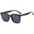 Basic Retro Classic Style Geometric Ac Square Full Frame Women's Sunglasses