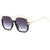 Basic Retro Simple Style Geometric Pc Square Half Frame Women's Sunglasses