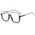 Basic Retro Simple Style Geometric Pc Square Half Frame Women's Sunglasses