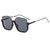 Basic Retro Simple Style Geometric Pc Square Half Frame Women's Sunglasses