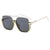 Basic Retro Simple Style Geometric Pc Square Half Frame Women's Sunglasses