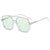 Basic Retro Simple Style Geometric Pc Square Half Frame Women's Sunglasses