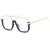 Basic Retro Simple Style Geometric Pc Square Half Frame Women's Sunglasses