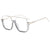 Basic Retro Simple Style Geometric Pc Square Half Frame Women's Sunglasses