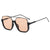 Basic Retro Simple Style Geometric Pc Square Half Frame Women's Sunglasses