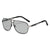 Basic Retro Solid Color Resin Toad Glasses Full Frame Men's Sunglasses