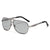 Basic Retro Solid Color Resin Toad Glasses Full Frame Men's Sunglasses