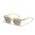 Basic Retro Square Ac Square Full Frame Women's Sunglasses