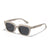 Basic Retro Square Ac Square Full Frame Women's Sunglasses