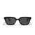 Basic Retro Square Ac Square Full Frame Women's Sunglasses