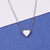 Basic Simple Style Classic Style Heart Shape Stainless Steel Plating Pendant Necklace