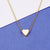 Basic Simple Style Classic Style Heart Shape Stainless Steel Plating Pendant Necklace