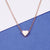 Basic Simple Style Classic Style Heart Shape Stainless Steel Plating Pendant Necklace