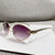 Basic Simple Style Classic Style Solid Color Ac Oval Frame Full Frame Women's Sunglasses