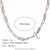 Basic Simple Style Classic Style Solid Color Stainless Steel Plating 18k Gold Plated Necklace