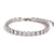 Basic Simple Style Classic Style Solid Color Stainless Steel Plating Inlay Rhinestones 18k Gold Plated Tennis Bracelet