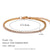 Basic Simple Style Classic Style Solid Color Stainless Steel Plating Inlay Rhinestones 18k Gold Plated Tennis Bracelet