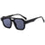 Basic Simple Style Color Block Ac Square Full Frame Women's Sunglasses