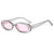 Basic Simple Style Geometric Ac Oval Frame Full Frame Women's Sunglasses